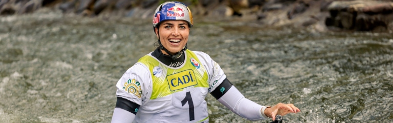 Jessica Fox produced a dominant run for the C1 gold medal